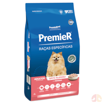Ração Premier Raças Específicas Spitz Alemão Cães Adultos Sabor Frango 1kg - Imagem principal