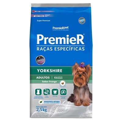 Ração PremieR Raças Especificas Yorkshire Cães Adultos Frango 2,5kg