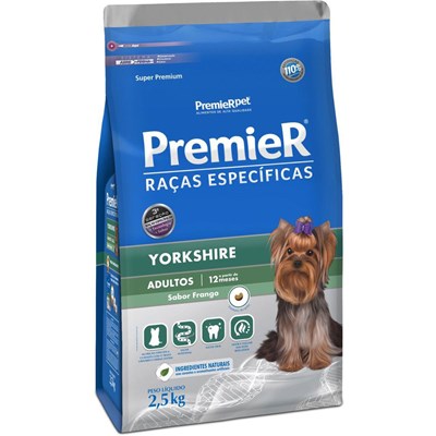 Produto Ração PremieR Raças Especificas Yorkshire Cães Adultos Frango 2,5kg
