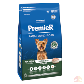 Ração Premier Raças Específicas Yorkshire Cães Adultos Sabor Frango 2,5kg - Imagem principal