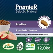 Ração PremieR Seleção Natural cachorros adultos frango com batata doce 12,0kg
