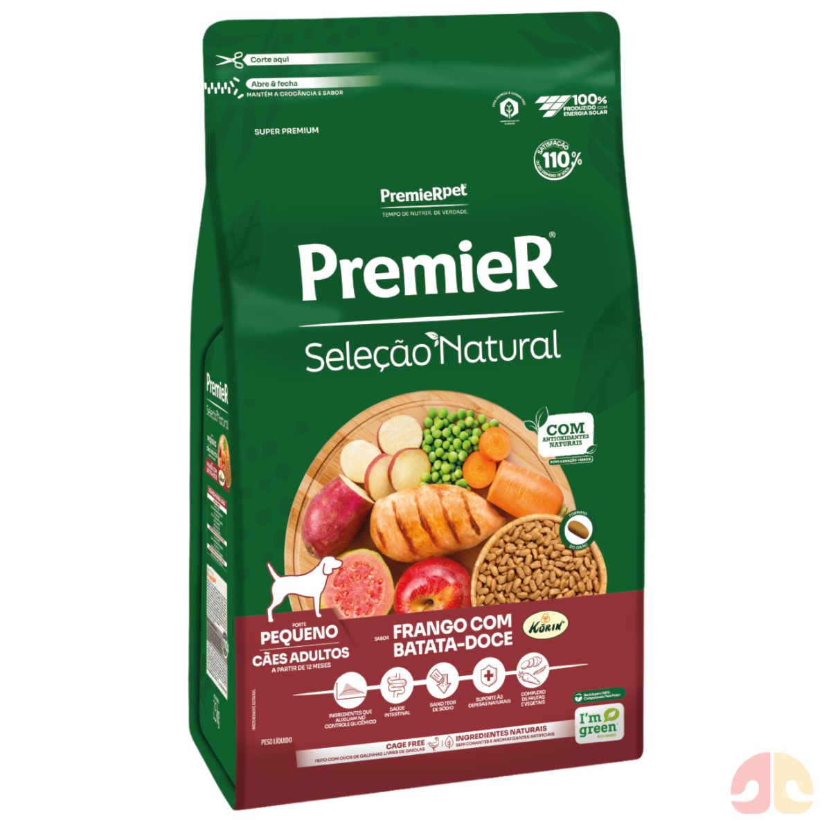 Ração PremieR Seleção Natural Cães Adultos Porte Pequeno Sabor