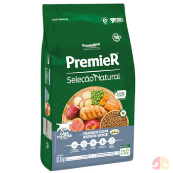 Ração PremieR Seleção Natural Cães Filhotes Raças Médias e Grandes Frango com Batata Doce 10,1 kg - Imagem principal