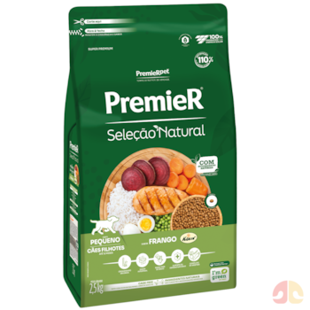 Ração PremieR Seleção Natural para Cães Filhotes de Raças Pequenas sabor Frango 2,5kg - Imagem principal