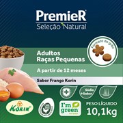 Ração PremieR Seleção Natural raças pequenas cachorros adultos frango 10,1kg