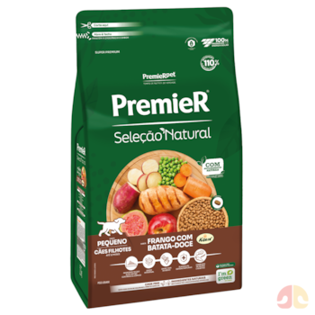 Ração PremieR Seleção Natural Raças Pequenas Cães Filhotes Frango com Batata Doce 1,0kg - Imagem principal