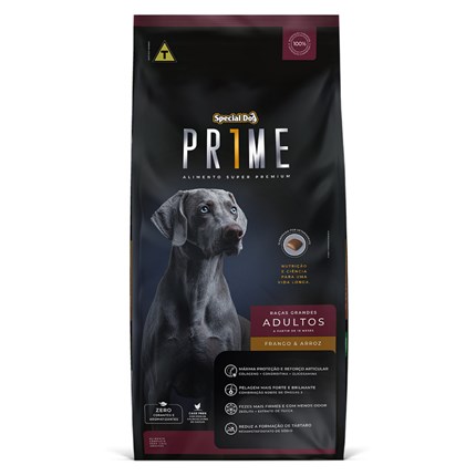 Ração Prime Special Dog Para Cachorros Adultos De Raças Grandes Frango e Arroz 20 kg
