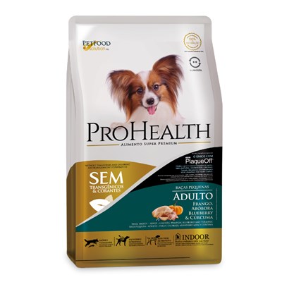 Ração ProHealth para Cães Adultos Raças Pequenas Sabor Frango, Abóbora, Blueberry e Cúrcuma 1kg