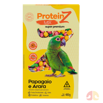 Ração Protein Z Mix para Papagaios 400g - Imagem principal