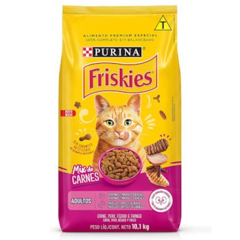 Ração Purina Friskies Adultos Mix De Carnes Para Gatos 10,1kg - Imagem principal
