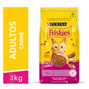 Ração Purina Friskies Adultos Mix de Carnes Para Gatos 3,0kg