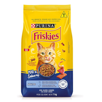 Ração Purina Friskies Gatos Adultos Mar de Sabores 1 kg - Imagem principal