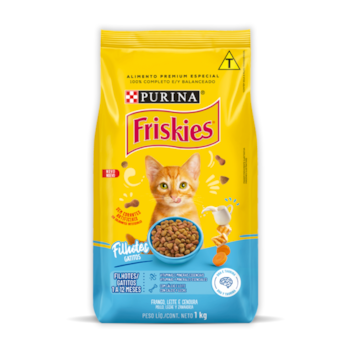 Ração Purina Friskies Gatos Filhotes Frango e Leite 1 kg - Imagem principal