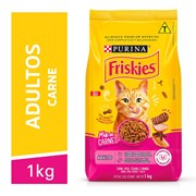 Ração Purina Friskies para Gatos Adultos Mix de Carnes 1,0kg