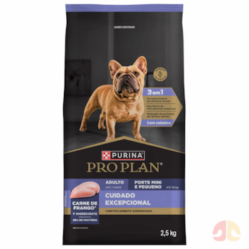 Ração Purina Pro Plan Cuidado Excepcional Cães Adultos Porte Pequeno Sabor Frango 2,5kg - Imagem principal