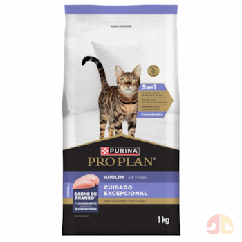Ração Purina Pro Plan Cuidado Excepcional Gatos Adultos Sabor Frango 1kg - Imagem principal