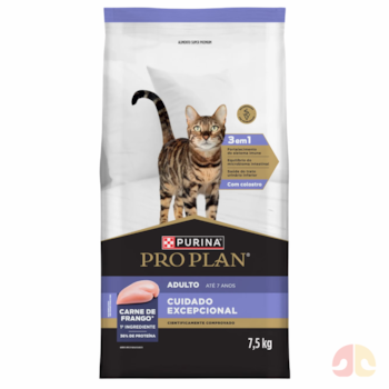Ração Purina Pro Plan Cuidado Excepcional Gatos Adultos Sabor Frango 7,5kg - Imagem principal