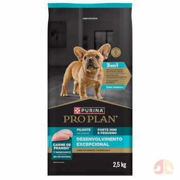 Ração Purina Pro Plan Desenvolvimento Excepcional para Cães Filhotes de Porte Pequeno Sabor Frango 2,5kg - Imagem principal