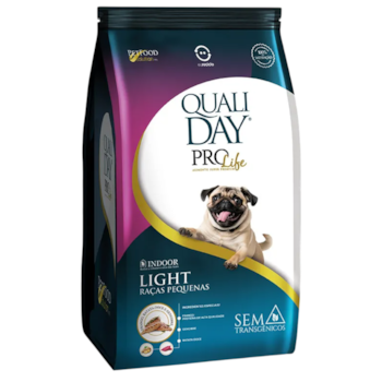 Ração Qualiday ProLife Light Sabor Frango, Batata-Doce e Gengibre 1kg Para Cães Adultos de Raças Pequenas - Imagem principal