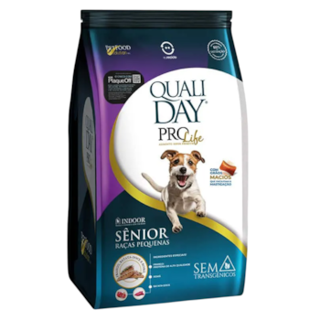 Ração Qualiday ProLife Sabor Frango, Batata-Doce e Romã 1kg Para Cães Sênior de Raças Pequenas - Imagem principal