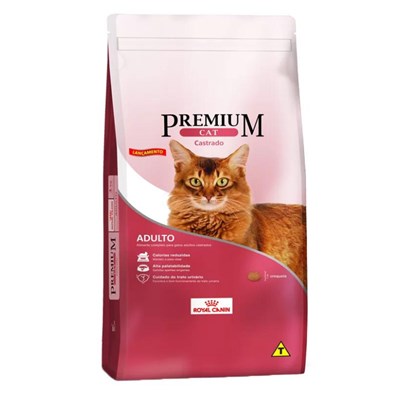 Ração Royal Canin Cat Premium Gatos Adultos Castrados 1,0kg