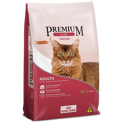 Ração Royal Canin Cat Premium para Gatos Adultos Castrados 10kg