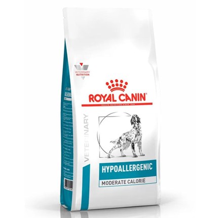 Ração Royal Canin Dieta Veterinária Hipoalergênica Caloria Moderada para Cães Adultos 10 kg