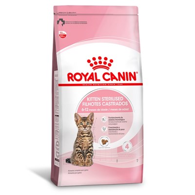 Ração Royal Canin Kitten Sterilised Gatos Filhotes Castrados 4kg