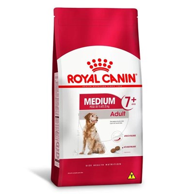 Ração Royal Canin Medium Adult 7+ Para Cachorros Idosos De Raças Médias 15kg