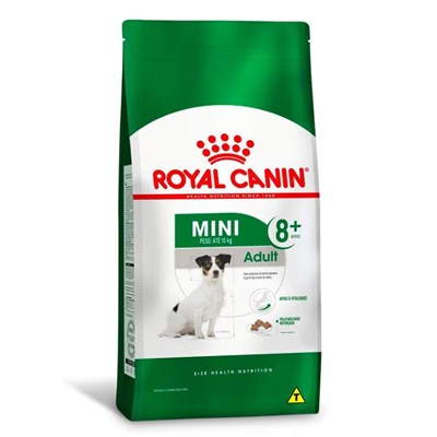 Ração Royal Canin Mini 8+ para Cães Adultos de Porte Pequeno 2,5kg