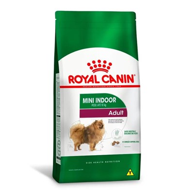 Ração Royal Canin Mini Indoor Adult para Cachorros Adultos Mini de Ambientes Internos 1,0kg