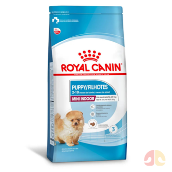 Ração Royal Canin Mini Indoor Puppy para Cães Filhotes Mini de Ambientes Internos 7,5kg - Imagem principal