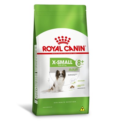 Ração Royal Canin X-Small 8+ para Cães Adultos de Porte Mini 1,0kg