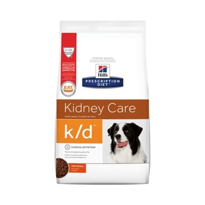 Ração Seca Hill's Prescription Diet k/d Kidney Care Cuidado Renal para Cachorros Adultos 3,8kg