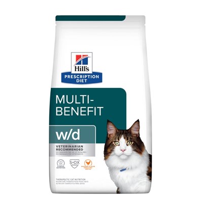 Ração Seca Hill's Prescription Diet W/D Multi Benefit para Gatos Adultos 1,8kg