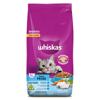 Ração Seca Para Gatos Castrados Whiskas Sabor Peixe 2,7 Kg - Imagem principal