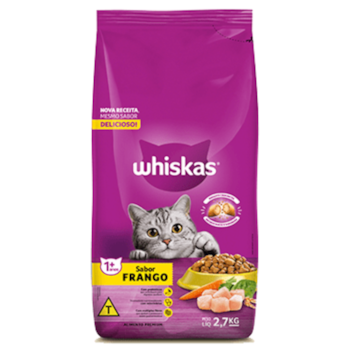 Ração Seca para Gatos Whiskas Adulto Sabor Frango 2,7 kg - Imagem principal