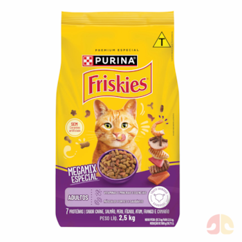 Ração Seca Purina Friskies Megamix 7 Proteínas para Gatos Adultos 2,5kg - Imagem principal