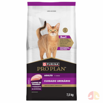 Ração Seca Purina Pro Plan Cuidado Urinário para Gatos Adultos Sabor Frango 7,5kg - Imagem principal