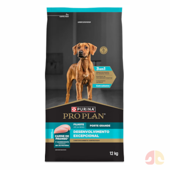 Ração Seca Purina Pro Plan Desenvolvimento Excepcional Sabor Frango para Cães Filhotes Porte Grande 12 kg - Imagem principal