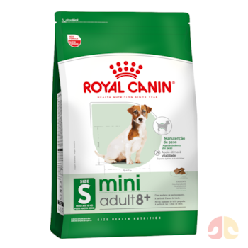 Ração Seca Royal Canin Mini Adult 8+ Para Cães Adultos de Porte Pequeno com 8 Anos ou mais 1kg - Imagem principal