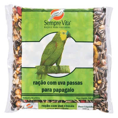 Ração Sempre Vita para Papagaios com Frutas 500gr