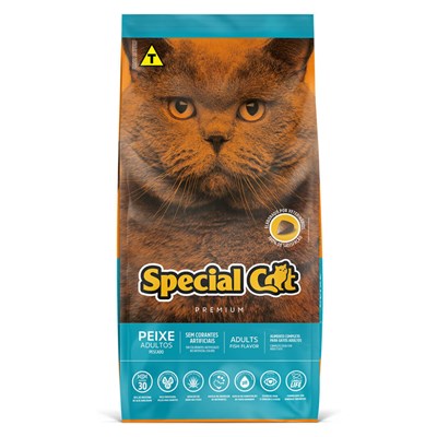 Produto Ração Special Cat Gatos Adultos Peixe 1,0kg