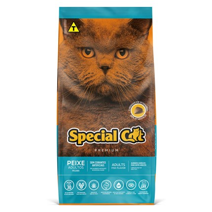 Ração Special Cat Gatos Adultos Peixe 1 kg