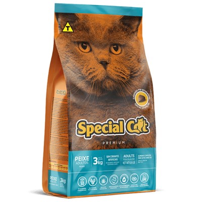 Ração Special Cat Gatos Adultos Peixe Com 3 kg