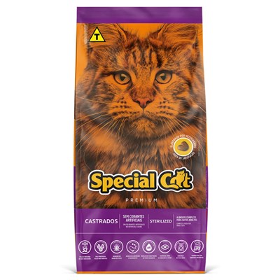 Ração Special Cat Para Gatos Adultos Castrados Frango e Carne 20 kg