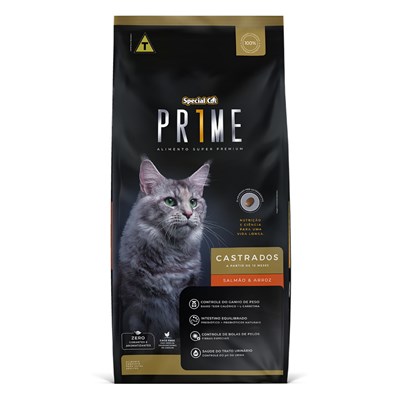 Ração Special Cat Prime para Gatos Adultos Castrados Salmão e Arroz 3 kg