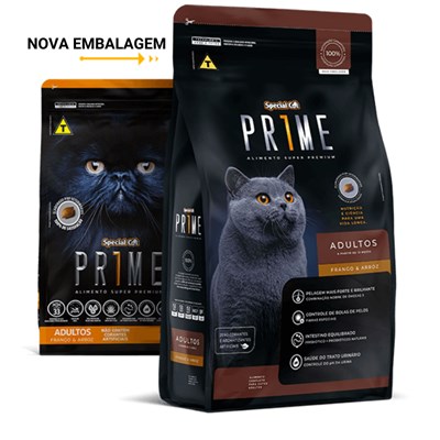 Ração Special Cat Prime Para Gatos Adultos Frango e Arroz 10,1 kg