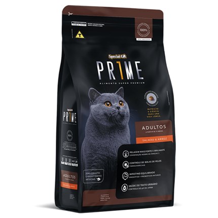 Ração Special Cat Prime para Gatos Adultos Salmão e Arroz 1,0kg