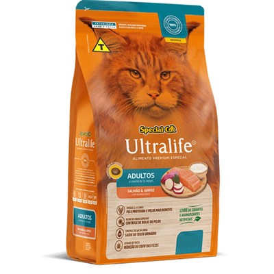 Ração Special Cat Ultralife Gatos Adultos Salmão e Arroz com 3,0kg
